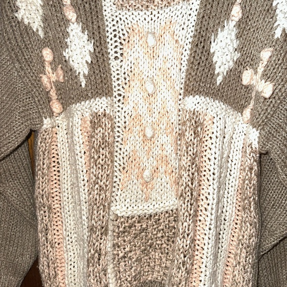 Hand Knit vintage 90s crew neck sweater by Country Concepts - Picture 2 of 4